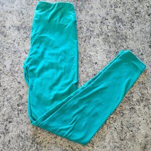 Lularoe Solid Color Teal Leggings One Size